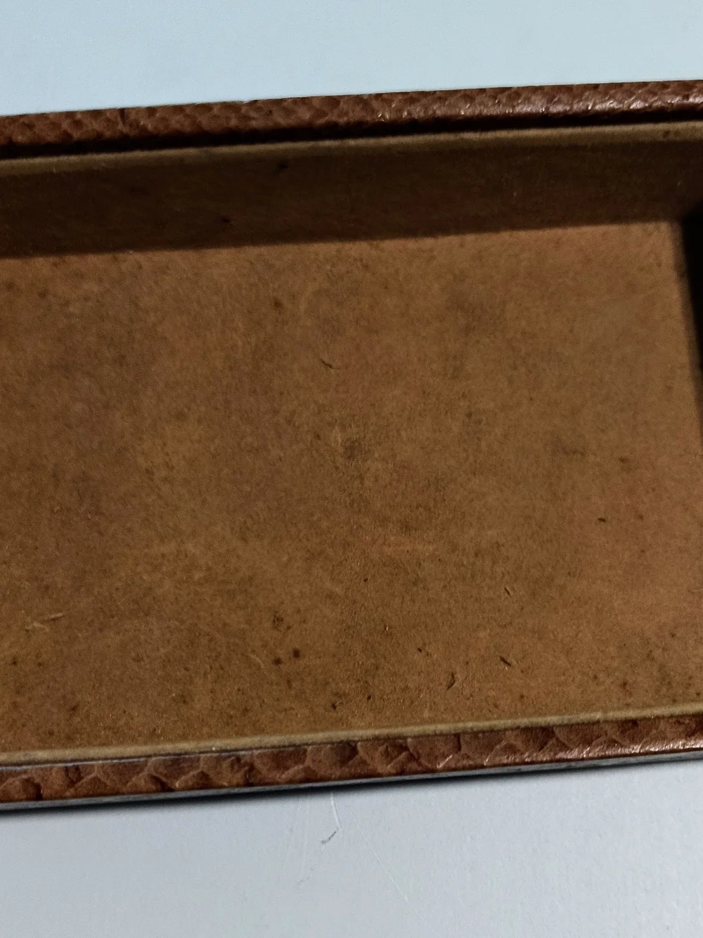Fabergé Original Vintage Faux Leather Snake Skin Jewelry Box